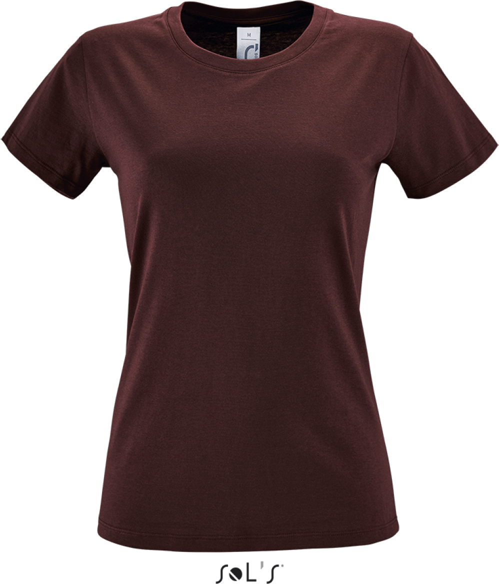 Sol's Regent Women - Round Collar T-shirt - Sol's Regent Women - Round Collar T-shirt - Maroon