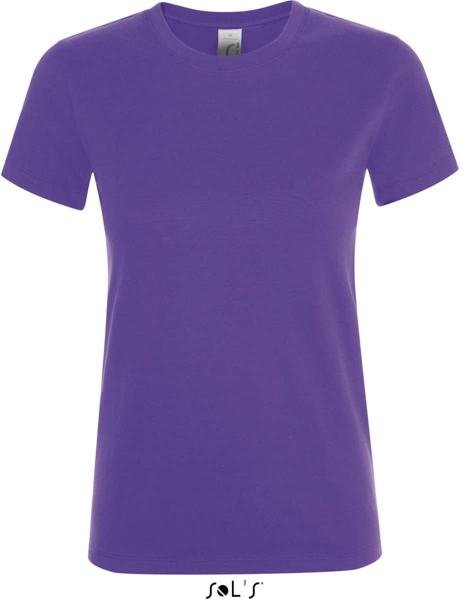 Sol's Regent Women - Round Collar T-shirt - fialová