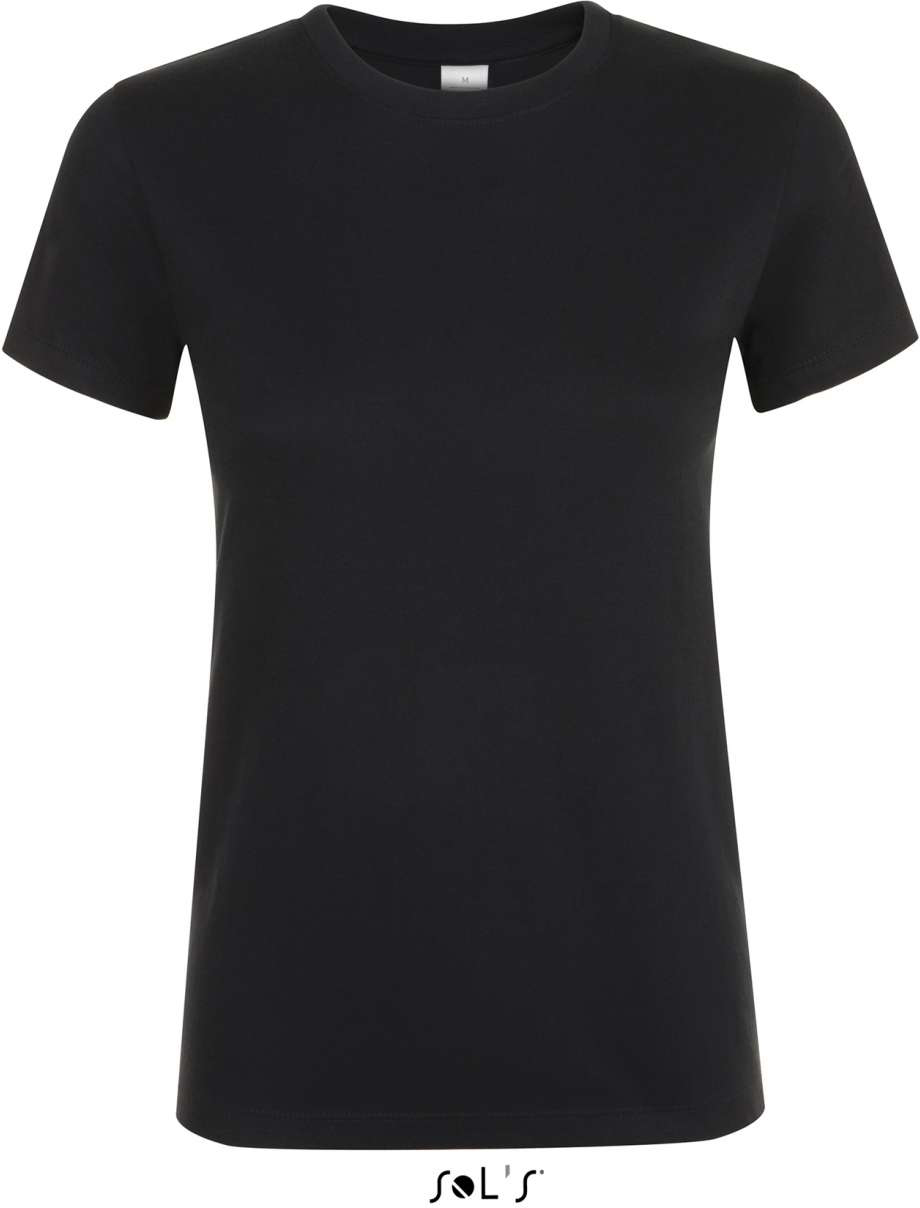 Sol's Regent Women - Round Collar T-shirt - Sol's Regent Women - Round Collar T-shirt - Black