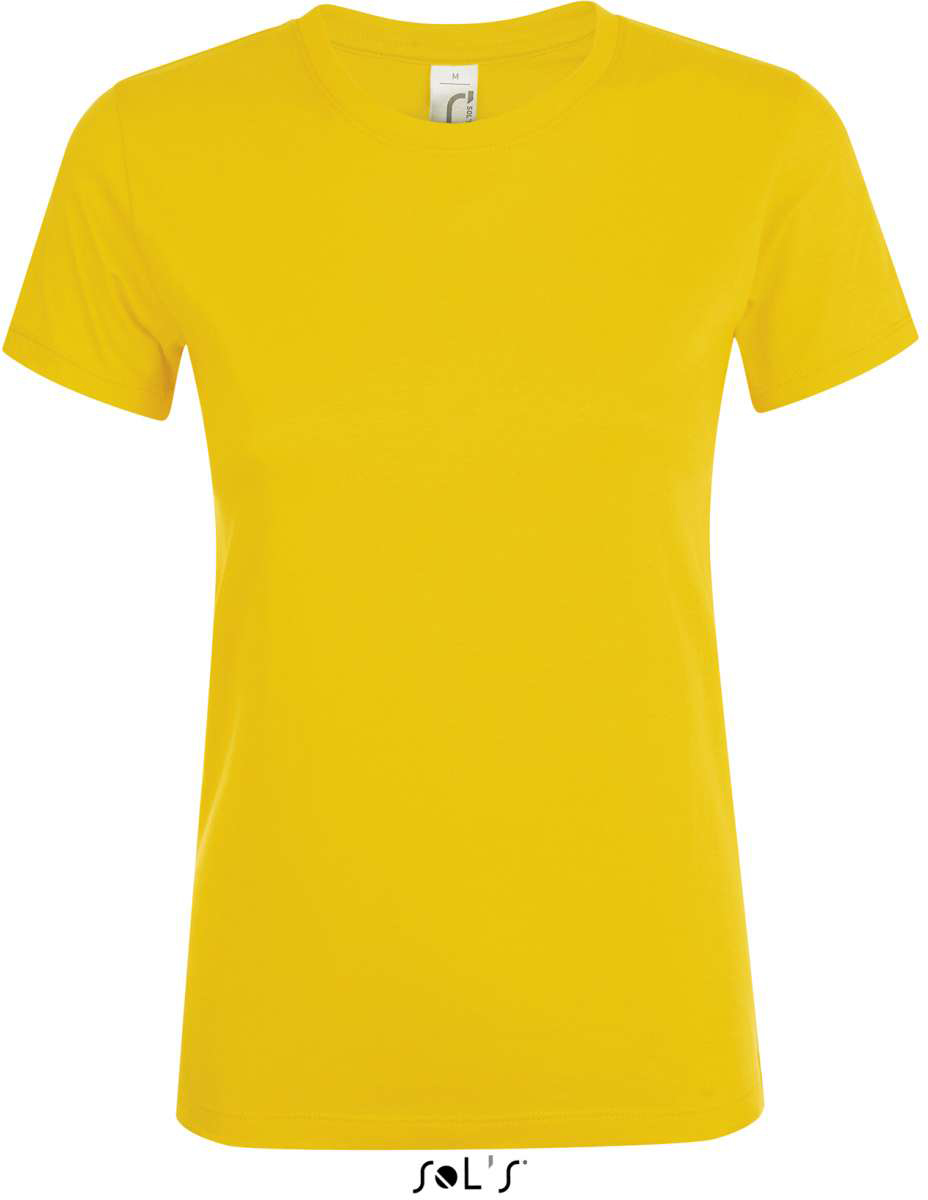 Sol's Regent Women - Round Collar T-shirt - žlutá