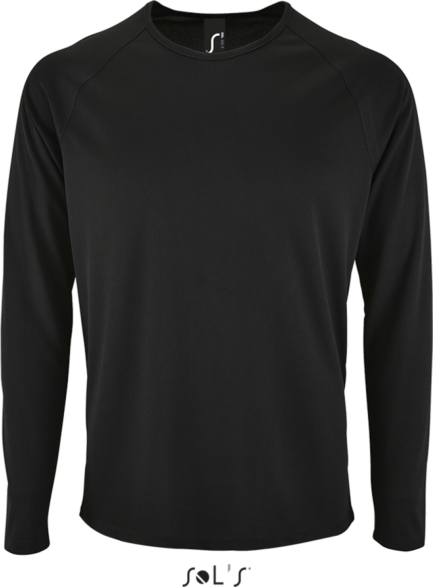 Sol's Sporty Lsl Men - Long-sleeve Sports T-shirt - schwarz