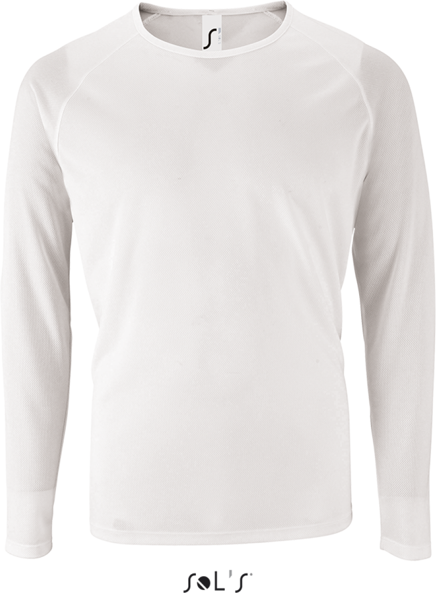 Sol's Sporty Lsl Men - Long-sleeve Sports T-shirt - white