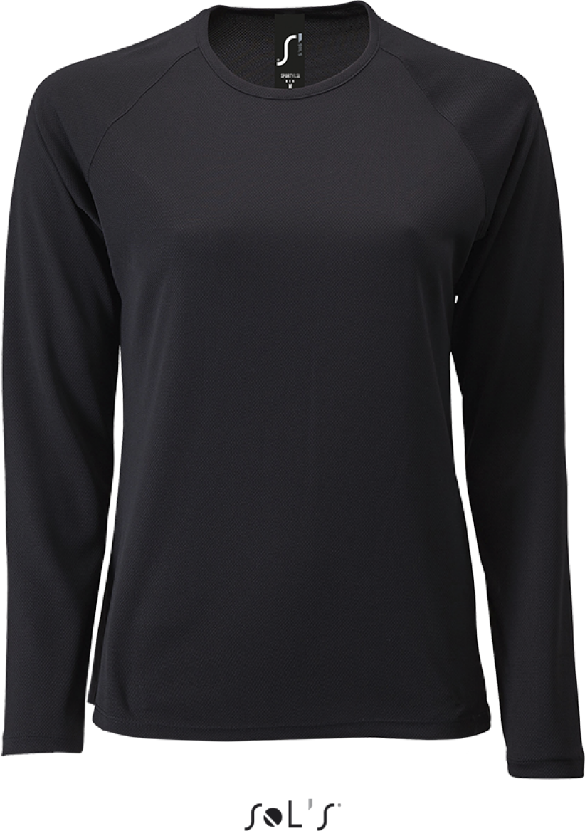 Sol's Sporty Lsl Women - Long Sleeve Sports T-shirt - schwarz