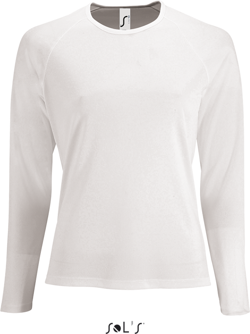 Sol's Sporty Lsl Women - Long Sleeve Sports T-shirt - biela