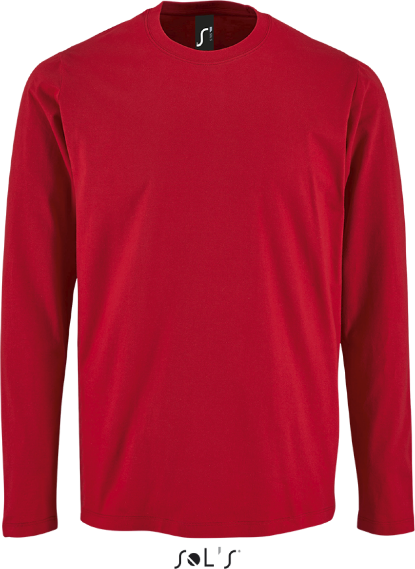 Sol's imperial Lsl Men - Long-sleeve T-shirt - červená