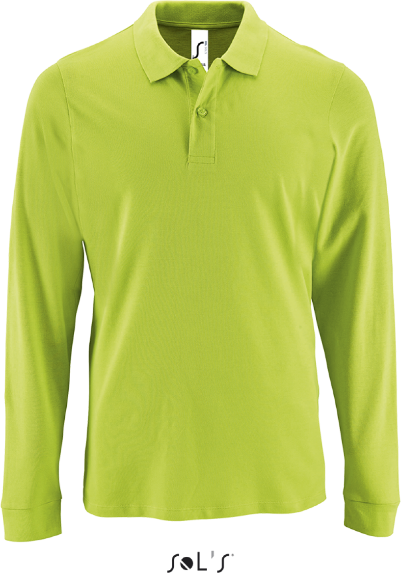 Sol's Perfect Lsl Men - Long-sleeve PiquÉ Polo Shirt - green
