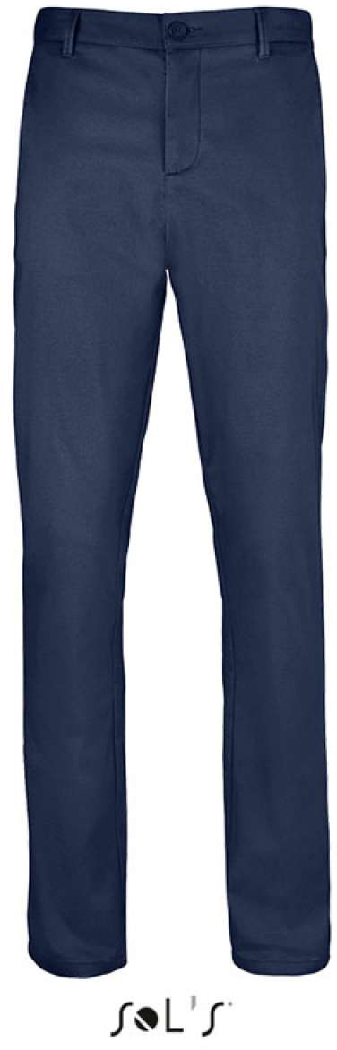 Sol's Jared Men - Satin Stretch Trousers - modrá