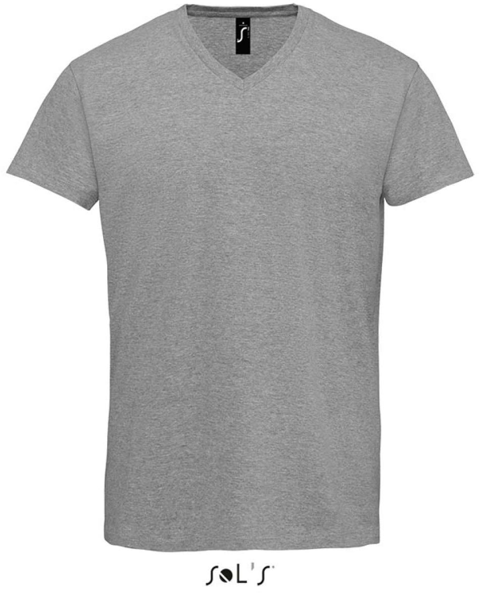 Sol's imperial V Men - V-neck T-shirt - šedá