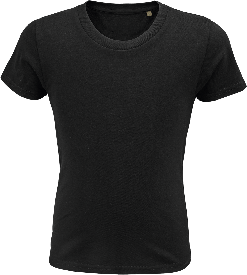 Sol's Pioneer - Kids’ Round-neck Fitted Jersey T-shirt - čierna
