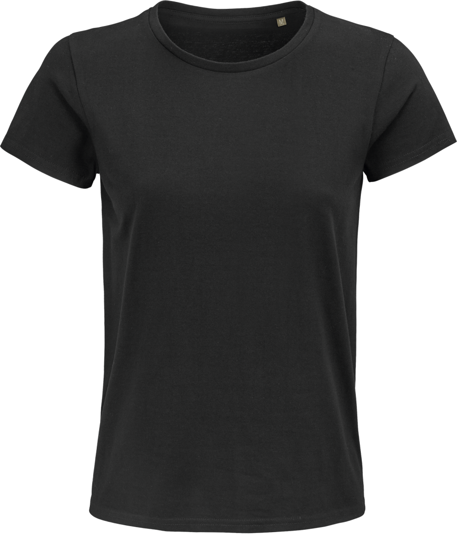 Sol's Pioneer Women - Round-neck Fitted Jersey T-shirt - čierna