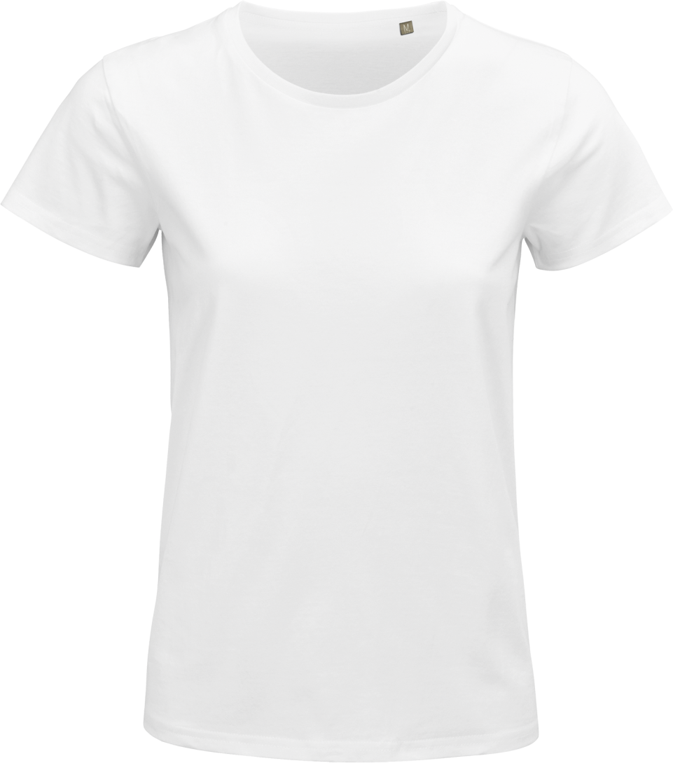 Sol's Pioneer Women - Round-neck Fitted Jersey T-shirt - biela