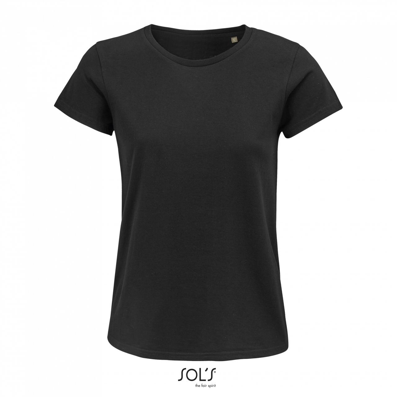 Sol's Crusader Women - Round-neck Fitted Jersey T-shirt - čierna