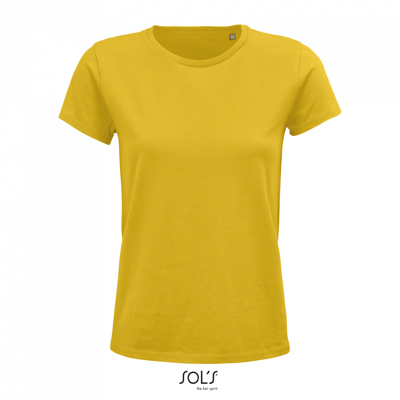 Sol's Crusader Women - Round-neck Fitted Jersey T-shirt - žlutá
