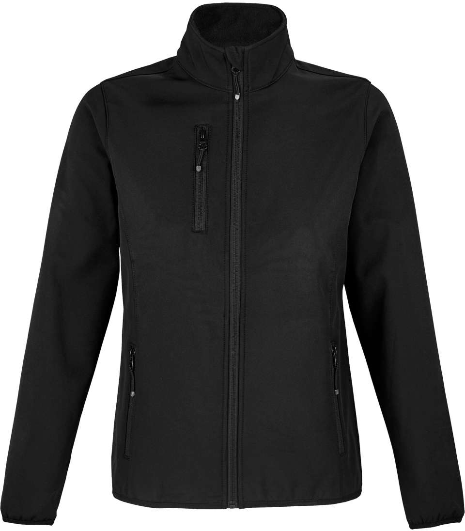 Sol's Falcon Women - Softshell Zip Jacket - černá
