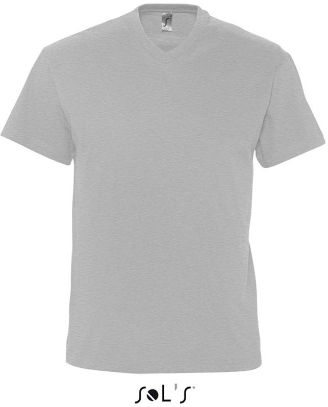 Sol's Victory - Men's V-neck T-shirt - šedá