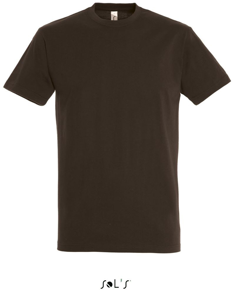 Sol's imperial - Men's Round Collar T-shirt - hnědá