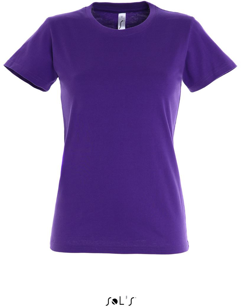 Sol's imperial Women - Round Collar T-shirt - fialová