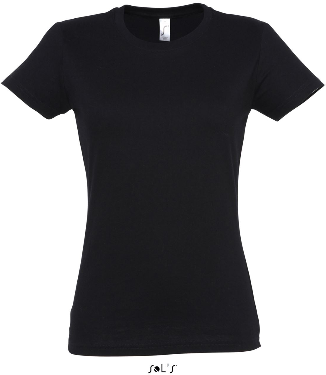 Sol's imperial Women - Round Collar T-shirt - Sol's imperial Women - Round Collar T-shirt - Black