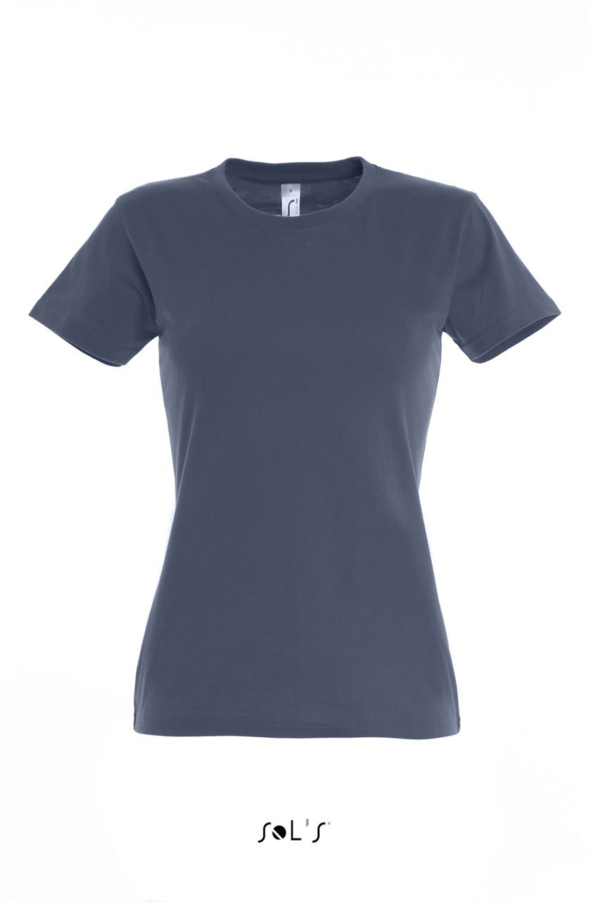 Sol's imperial Women - Round Collar T-shirt - modrá