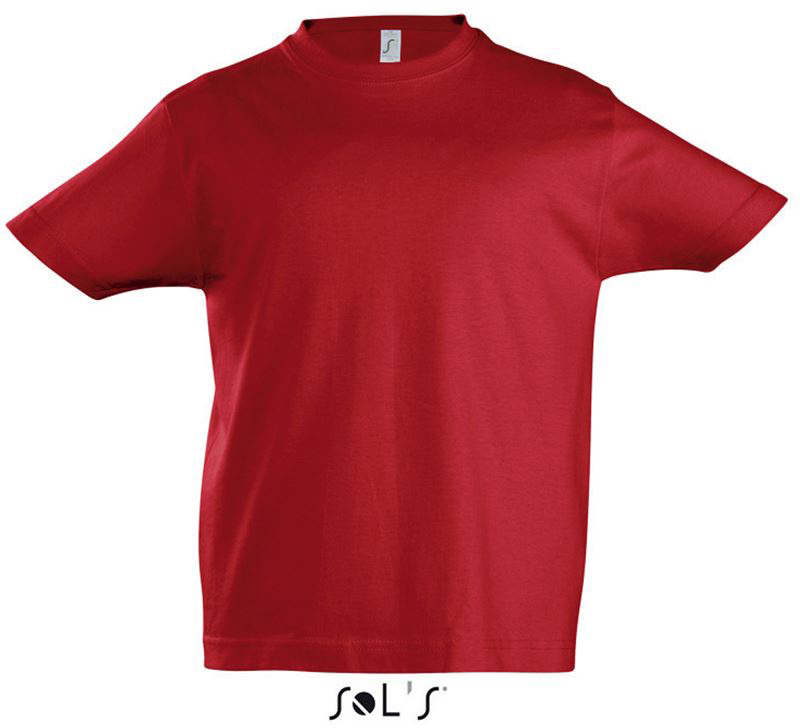 Sol's imperial Kids - Round Neck T-shirt - červená