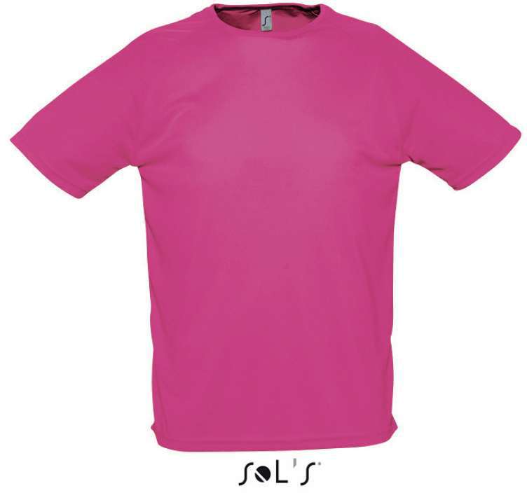 Sol's Sporty - Raglan Sleeved T-shirt - Sol's Sporty - Raglan Sleeved T-shirt - Safety Pink