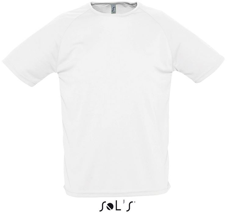 Sol's Sporty - Raglan Sleeved T-shirt - biela