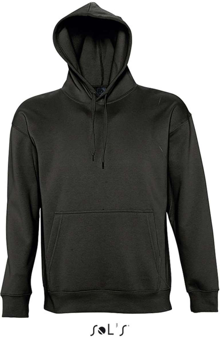 Sol's Slam Unisex Hooded Sweatshirt - čierna
