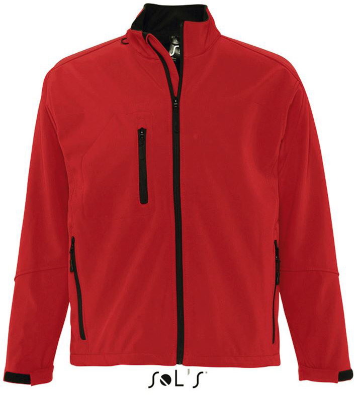Sol's Relax - Men's Softshell Zipped Jacket - Rot