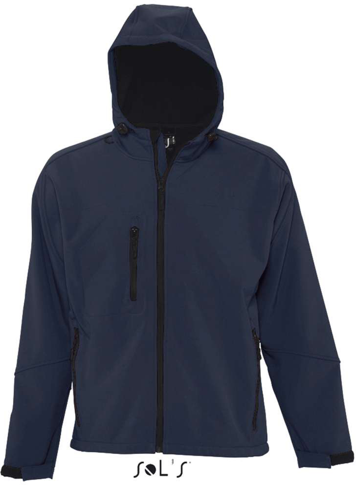 Sol's Replay Men - Hooded Softshell - blue