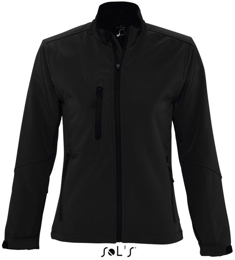 Sol's Roxy - Women's Softshell Zipped Jacket - čierna