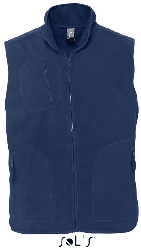 Sol's Norway - Unisex Sleeveless Fleece Cardigan - blau