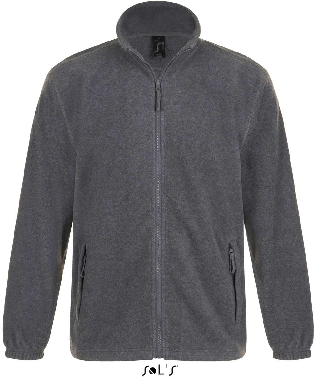 Sol's North Men - Zipped Fleece Jacket - grey